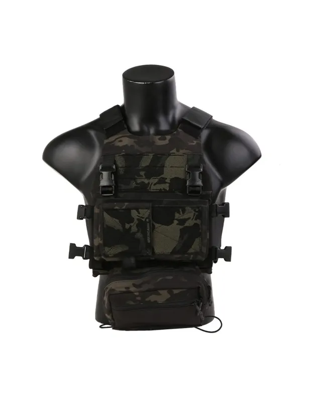 Combat Tactical con Chest Rig · Multicam Black