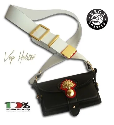 Bandoliera in Cuoio Carabinieri Granata o Argento - Vega Holster