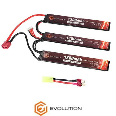 Batteria Li-Po Ultra Power 11,1V 1300mAh + Adapter - Evolution