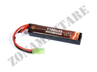 Batteria Li-Po 11,1V 1100mAh 20/40C con Attacco Mini Tamiya - Evolution