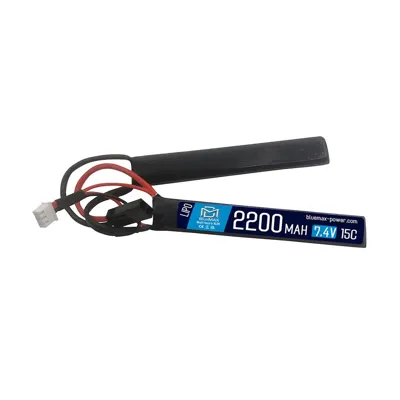 Batteria Li-Po 7.4V x 2200mAh 15C con Attacco Mini Tamiya Power - BlueMax