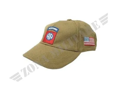 Berretto con Visiera 82ND Airborne Colore Kaky - Zona Militare