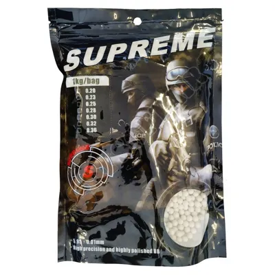Busta Di Pallini Bianchi Da 1kg 0,28 Grammi - Supreme