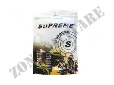 Busta Pallini Da 1kg Supreme 0.23 Grammi Colore Bianco - Zona Militare