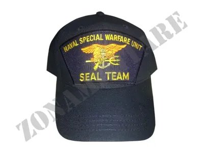 Cappellino Baseball Cap Blu Naval Special Warefare Unit SEAL Team - Zona Militare
