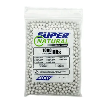 Bolas 1000BBs 0.40g Super Natural Precision Bio - GEOFFS
