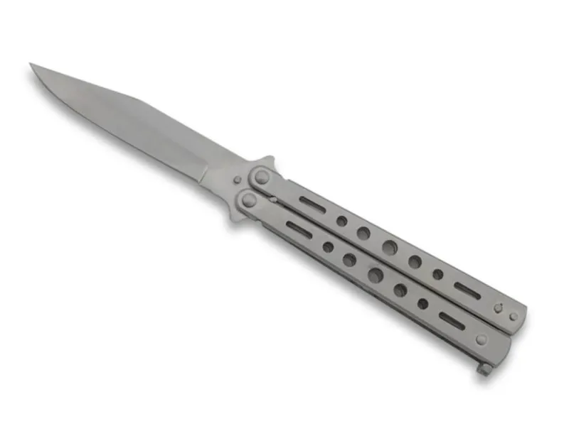 DM Diffusion Coltello a Farfalla Da 9cm in Acciaio Opacizzato
