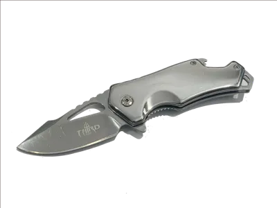 Coltello a Lama Richiudibile Ad Apertura Assistita Cromato K2917 - THIRD AMONT