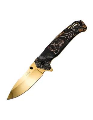 Coltello a Lama Richiudibile con Apertura Assistita Golden Death K1930 - THIRD AMONT