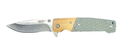 Coltello a Lama Richiudibile con Impugnatura in Polímero e Legno - JKR