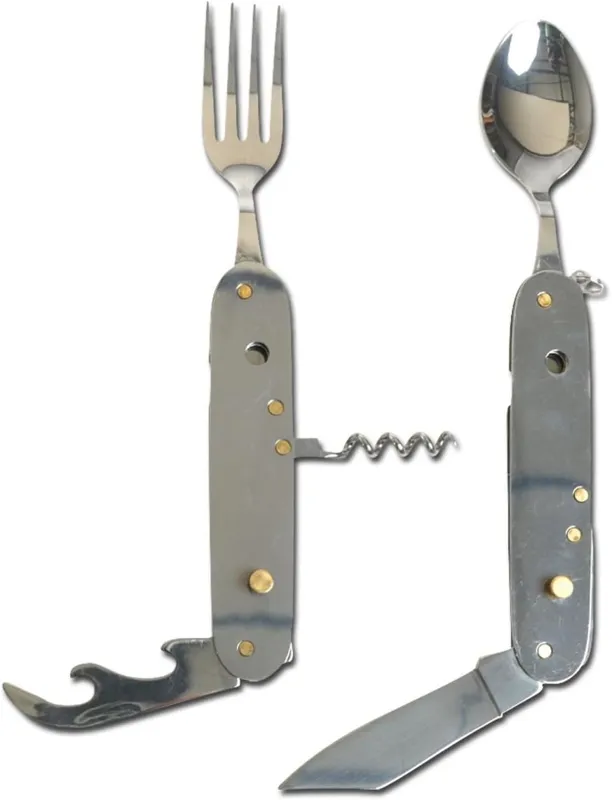 Mil-Tec Coltello Multiuso 6 in 1 con Posate