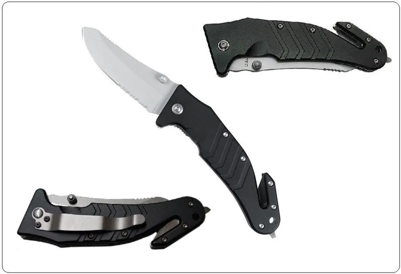 Mil-Tec Coltello Pronto Intervento Colore · Negro