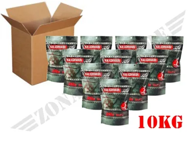 Confezione Da 10kg Di Pallini Kalashnikov Da 0,25g - Zona Militare