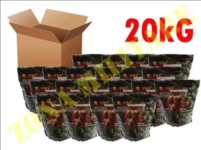 Confezione Da 20kg Di Pallini Royal Da 0,20g - Zona Militare