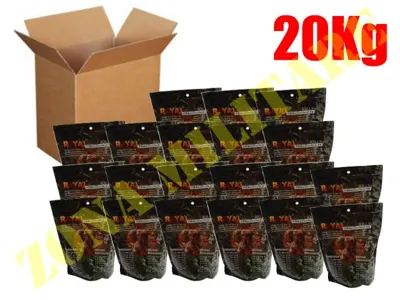 Confezione Da 20kg Di Pallini Royal Da 0,23g - Zona Militare