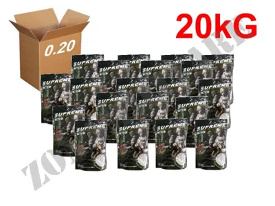 Confezione Da 20kg Di Pallini Supreme Da 0,20g - Zona Militare