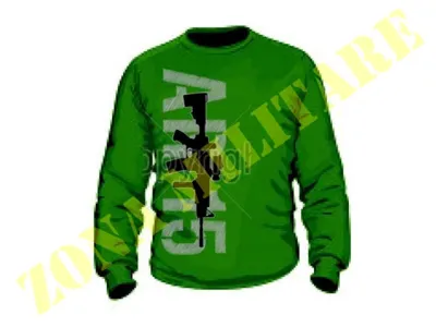 Felpa Eumar Girocollo AR15 Colore - Zona Militare