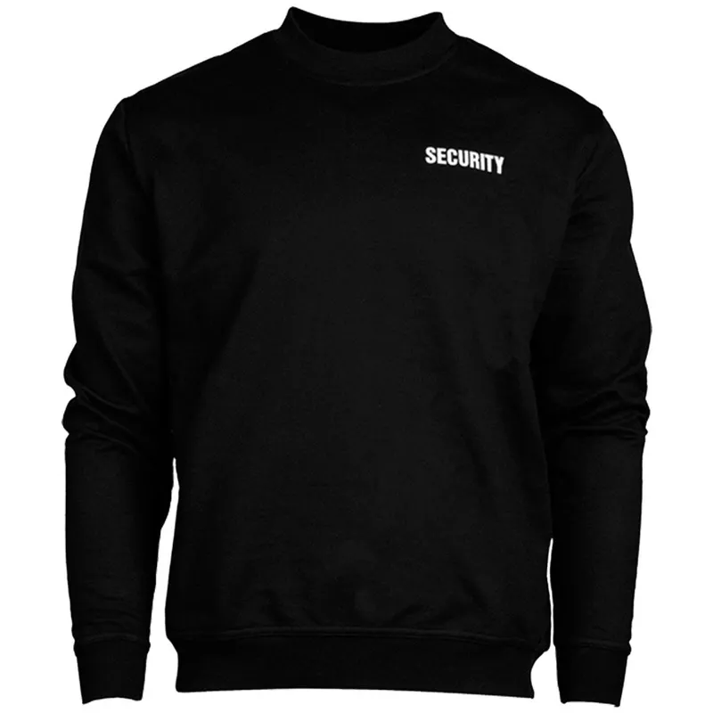 Mil-Tec Felpa Security Girocollo · Negro