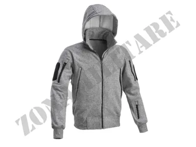 Felpa Tactical Sweater Jacket Defcon 5 Melange - Zona Militare