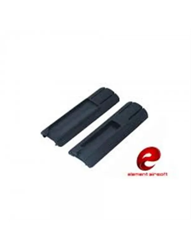Panel Element para Pulsador · Negro