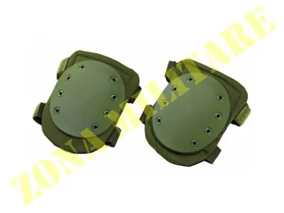 Ginocchiere Royal Verdi Regolabili con Velcro - Zona Militare