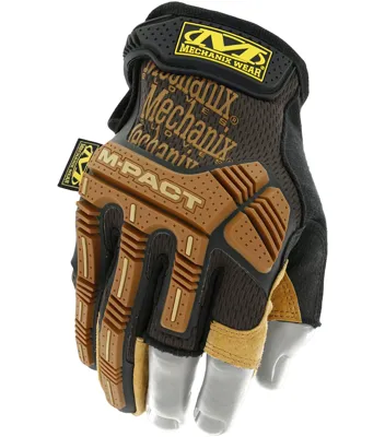 Guanti Leather M-Pact Fingerless Framer - MECHANIX