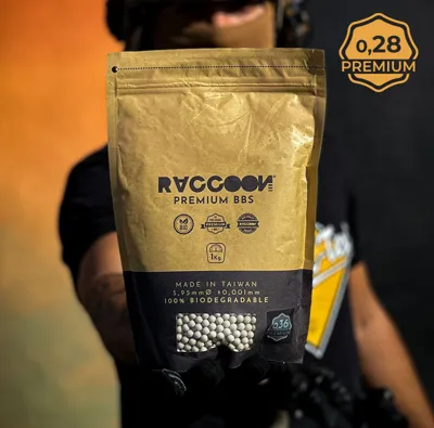 Bolas 0.28g Raccoon Premium Bio - Raccoon Premium BBs