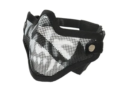 Maschera Protettiva in Acciaio Mezza Faccia V.1 /Teschio - Wosport