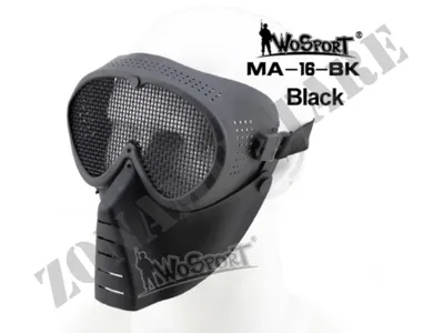 Maschera Protettiva Wosport Aviator A Rete Colore - Zona Militare