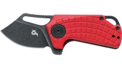 Micro Coltello a Lama Pieghevole Puck con Impugnatura G10 Rossa - Black Fox