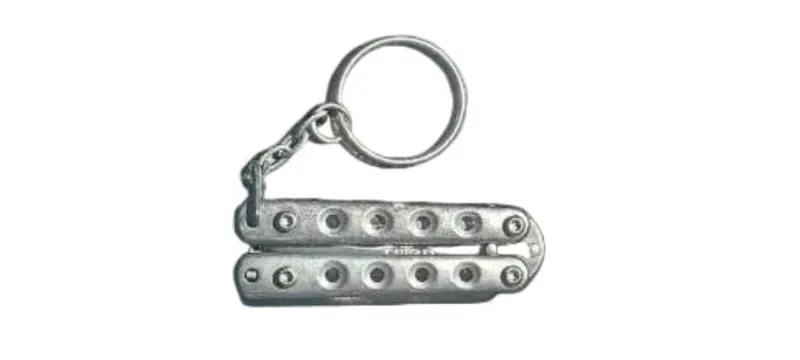 THIRD AMONT Mini Coltello a Farfalla Portachiavi