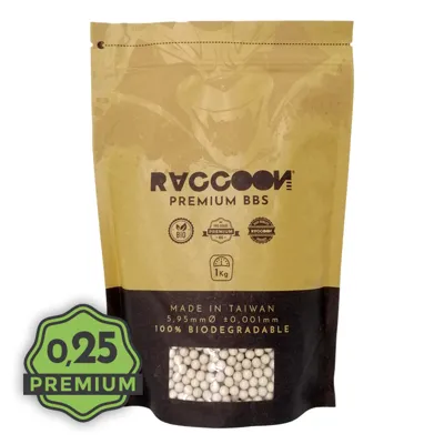 Premium Bio BBs – 0.25g 1kg - RACCOON