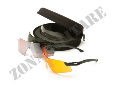 Occhiali con 3 Lenti Drop Zone Anti Fog Vg Venturegear - Zona Militare