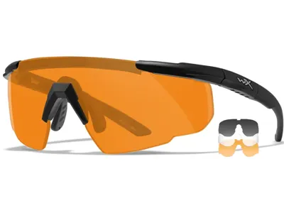 Occhiali Prottettivi Balistici Saber Advanced Set con Tre Lenti e Montatura - Wiley X