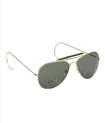 Occhiali US Pilot con Lenti Verdi con Custodia - Mil-Tec