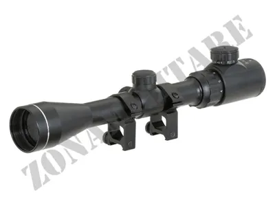 Ottica 3-9X40E Rifle Scope con Anelli - Zona Militare