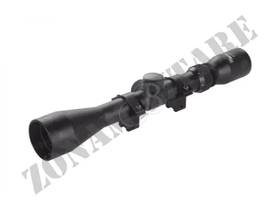 Ottica 4-9x40 con Reticolo Plex 39 Optics con Anelli - Zona Militare