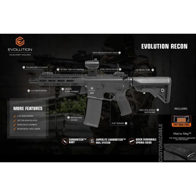 Evolution Completo Di Recon Superlite 10″ Red Dot e Pallini