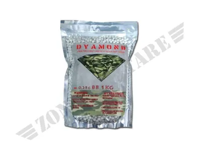Pallini Dyamond Sacchetto Da 1kg 0.25 Grammi - Zona Militare