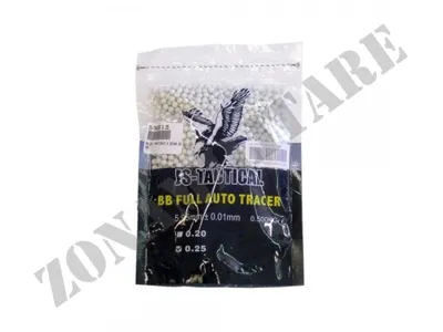 Pallini Traccianti Da 0.25g Confezione Da 2000 BBs - Zona Militare