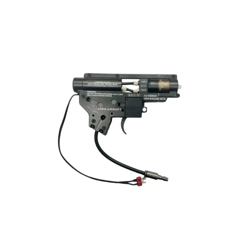 ARES Engine Gearbox Set con EFCS M4 V2 · Negro