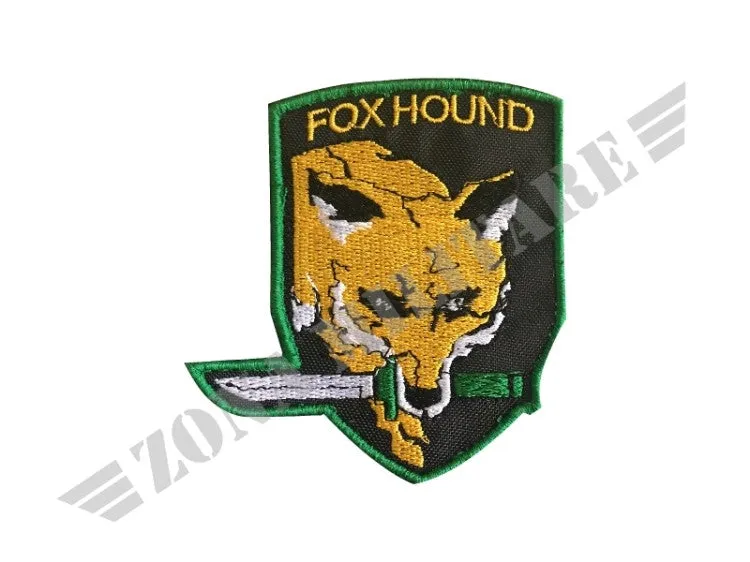 Zona Militare Patch Foxhound Ricamata con Velcro