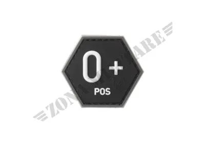 Patch Gommata Bloodgroup Hexagon 0 Positivo - JTG