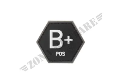 Patch Gommata Bloodgroup Hexagon B Positivo - JTG