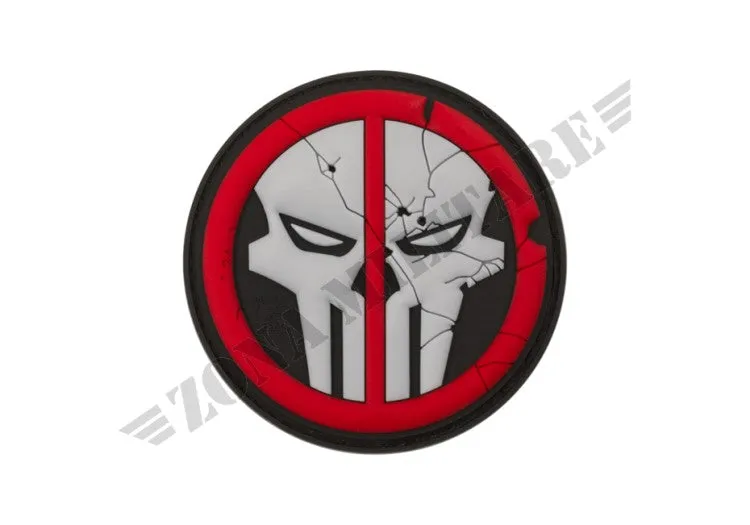 Zona Militare Patch Gommata Deathpool Skull Rubber Patch