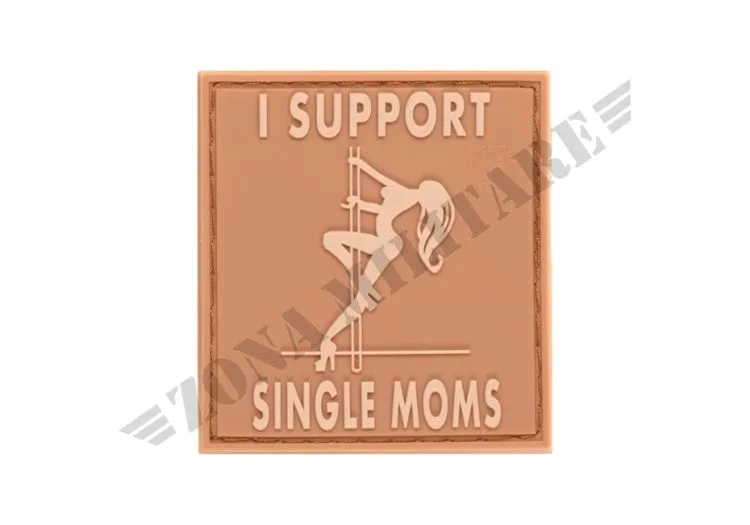 Zona Militare Patch Gommata I Support Single Mums Rubber Patch · Tan / FDE