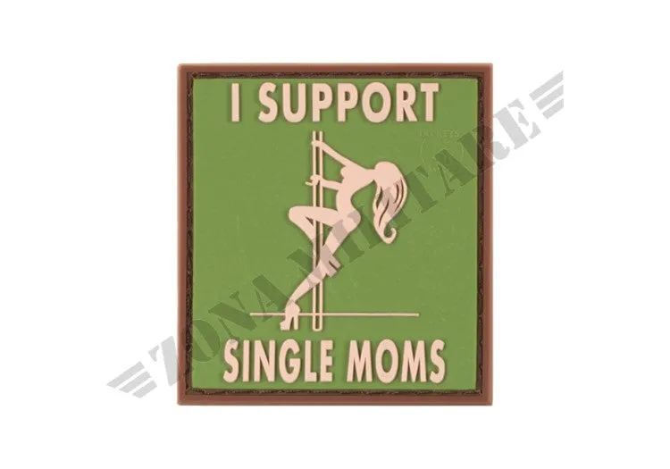 Zona Militare Patch Gommata I Support Single Mums Rubber Patch · Multicam