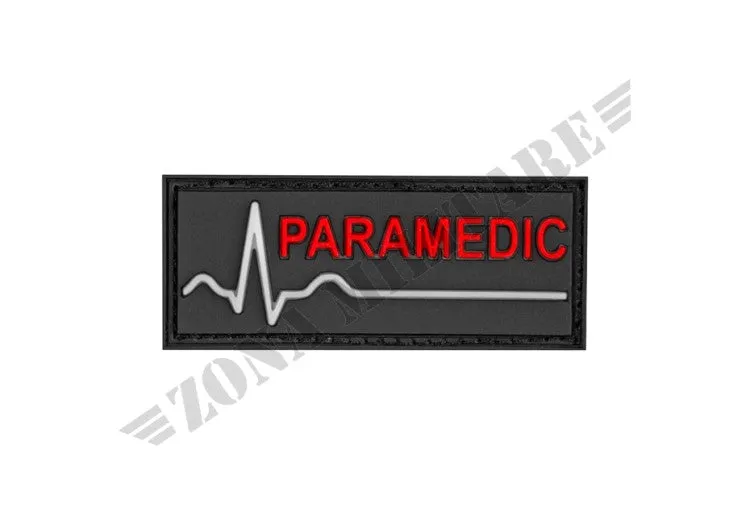 Zona Militare Patch Gommata Paramedic Rubber Patch