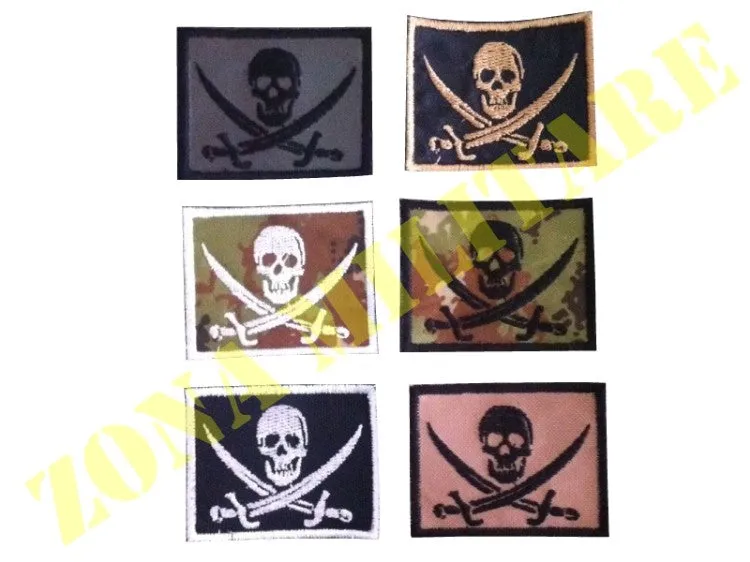 Zona Militare Patch Jolly Roger · Verde / OD