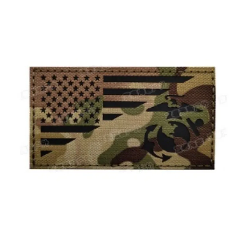 Combat Zone Patch con Bandiera Americana · Multicam